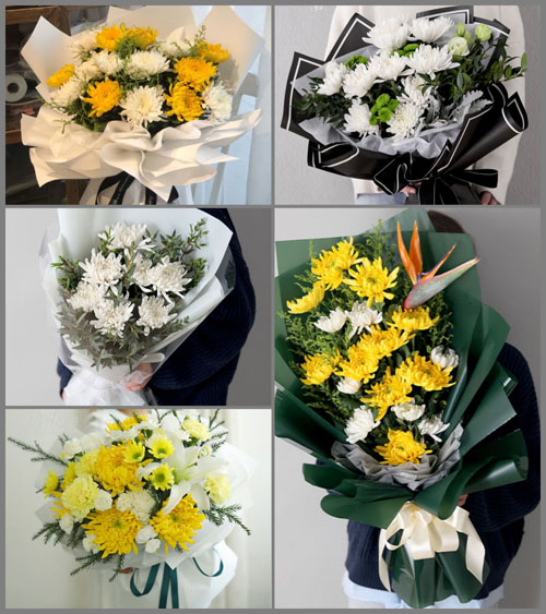 山东济宁曲阜市息陬镇北息陬村白事花束代送